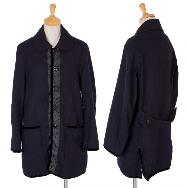 tricot COMME des GARCONS Wool Jacket Navy M | PLAYFUL