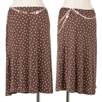  Jean-Paul GAULTIER FEMME Button Design Skirt Brown,Pink 40