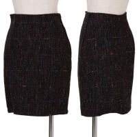 VERSACE JEANS COUTURE Tweed Skirt Black 38