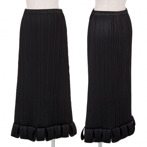 プリーツプリーズPLEATS PLEASE 裾デザインプリーツスカート 黒4