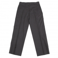  Y's for men Pinstriped Tapered Wool Pants (Trousers) Black 3