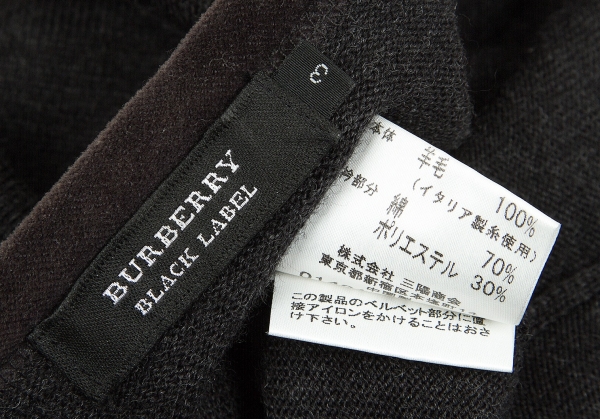 BURBERRY BLACK LABEL Knit Sweater (Jumper) Charcoal 3 | PLAYFUL