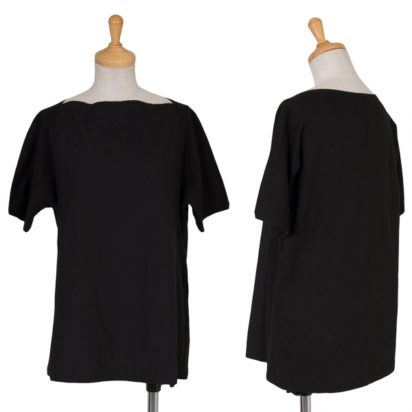 【SALE】ワイズY's コットンブロード切替Tシャツ 黒3