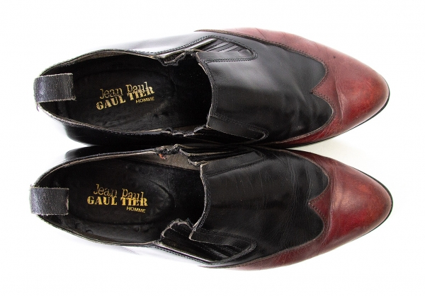 Jean Paul GAULTIER HOMME Leather Shoes Black About US 9   PLAYFUL