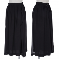  COMME des GARCONS Chiffon Layered Skirt Black S