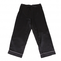  Y's for living Piping Silk Pants (Trousers) Black M
