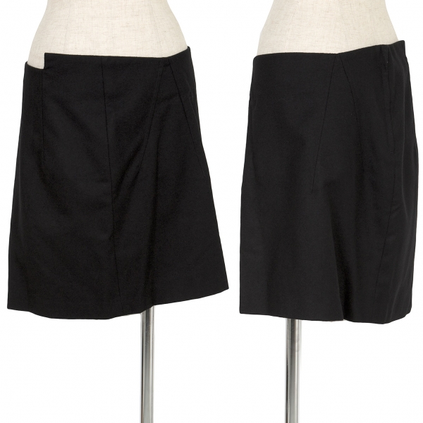 【SALE】ワイズY's ウエストカットデザインスカート 黒M