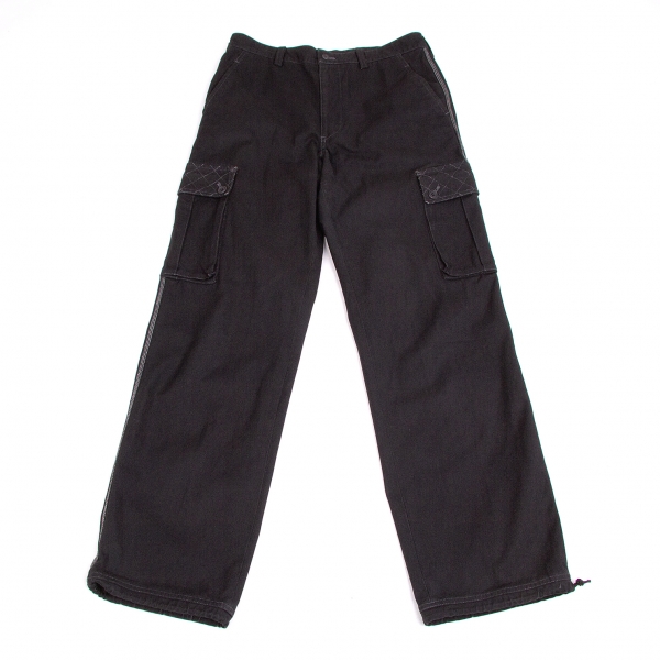 ISSEY MIYAKE MEN Pocket Bag Cargo Pants (Trousers) Black 3 | PLAYFUL