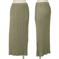  PLEATS PLEASE Side Slit Design Skirt Khaki 3