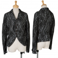  COMME des GARCONS Lace layered Design Checks Jacket Black S