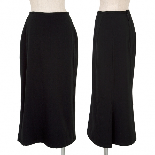 【SALE】ワイズY's ウールギャバAラインスカート 黒M