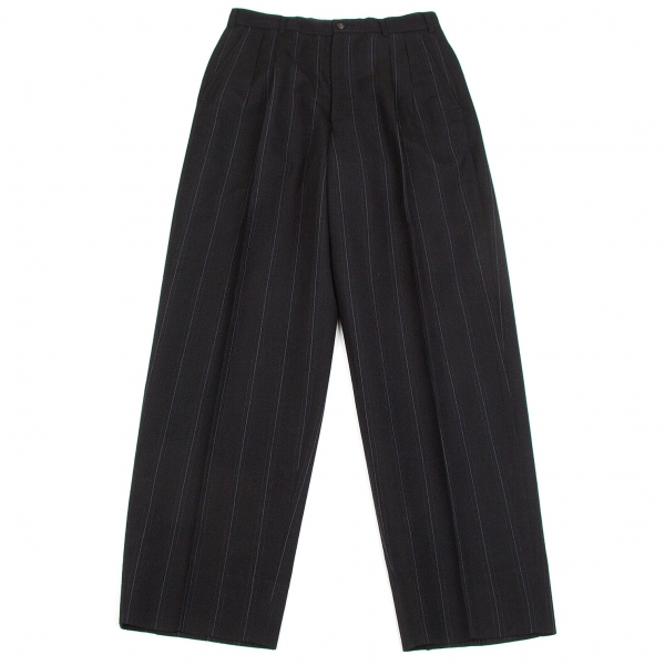 COMME des GARCONS HOMME Wool Pinstripe Pants (Trousers) Navy M 