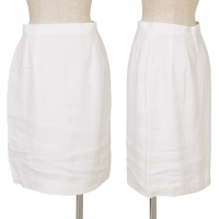  LANVIN Linen Skirt White 40