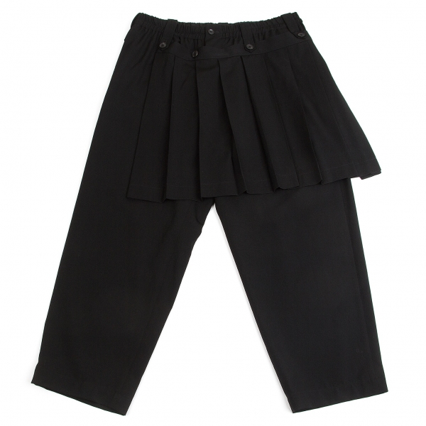 Yohji Yamamoto POUR HOMME Wool Gabardine Pants (Trousers) Black 3