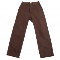  45rpm Cotton Hem Fringe Pants (Trousers) Brown 3