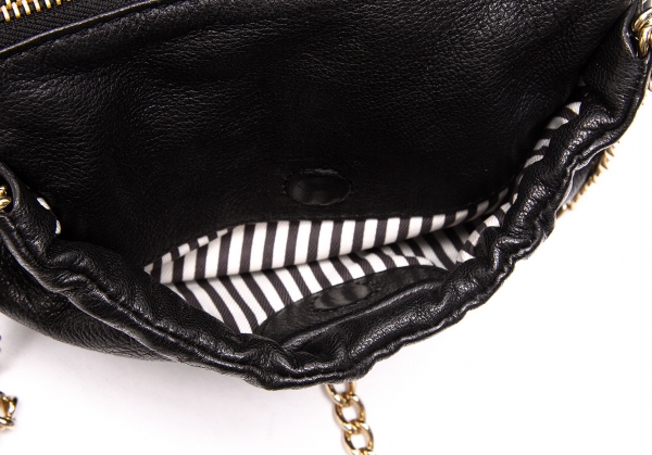 Kate Spade Black Leather Gold Chain Bag - New! – Designer Fashion