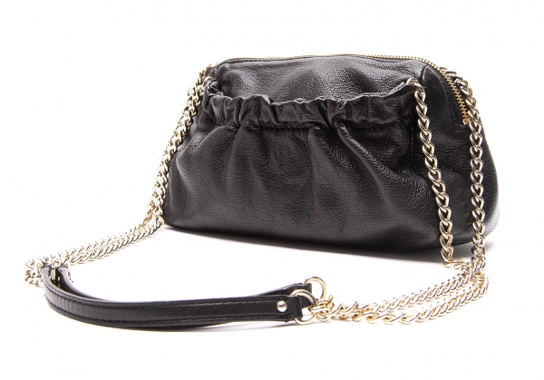 Kate Spade black leather crossbody bag with chain handle