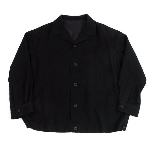ワイズフォーメンY's for men ウールギャバシャツジャケット 黒3