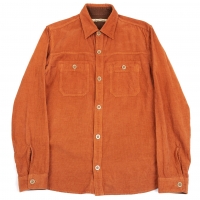  JOURNAL STANDARD Corduroy Long Sleeve Shirt Orange L