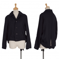  Y's Summer Wool Swallow Tail Jacket Navy 1