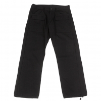  Y's Wool Gabardine Pocket Design Pants (Trousers) Black 3