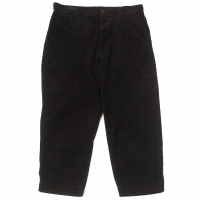  BLACK COMME des GARCONS Corduroy Cropped Pants (Trousers) Black XS