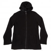  Y's for men Front Zip Knit Sweater (Jumper) Black 2