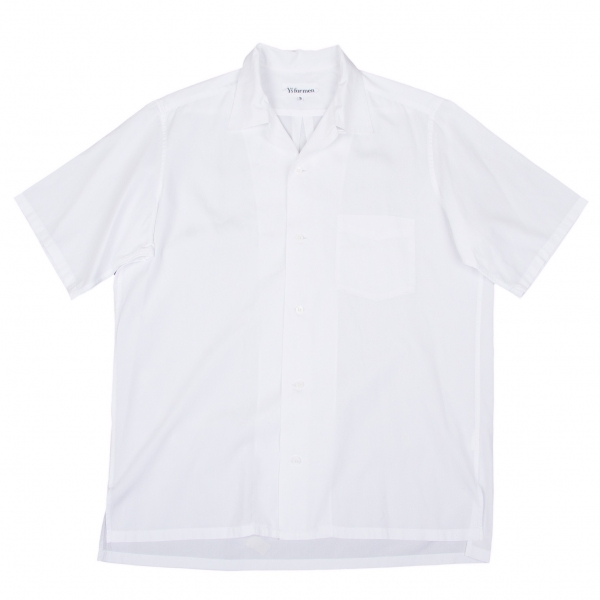 ワイズフォーメンY's for men コットンオープンカラー半袖シャツ 白3