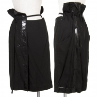  Y's red Label Printed Design Cupra Skirt Black 2