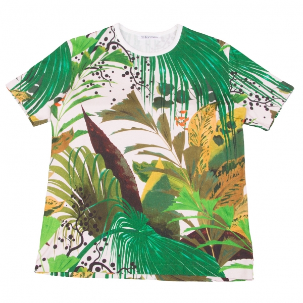 ワイズフォーメンY's for men ジャングルプリントTシャツ 緑マルチ3