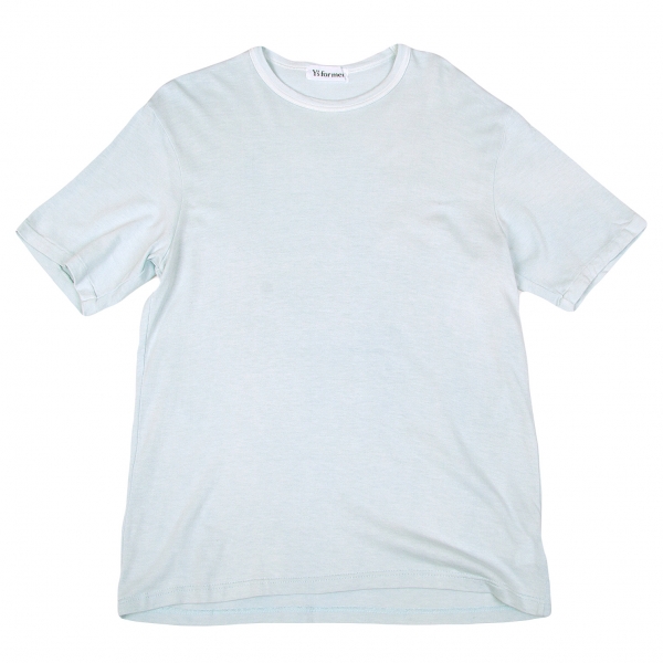 ワイズフォーメンY's for men コットンレーヨン製品染めTシャツ ライトブルー3