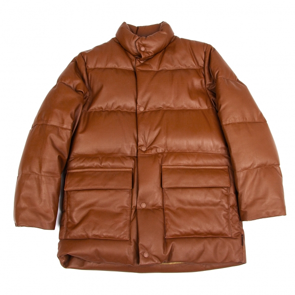 moncler leather down jacket