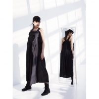  Yohji Yamamoto NOIR Pleats Design Dress Black,Grey 1