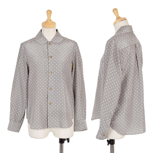 tricot COMME des GARCONS Polka Dot Shirt Grey S | PLAYFUL