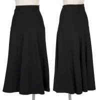  LIMI feu Rayon Wool Switching Flare Skirt Black S