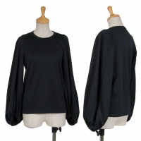  COMME des GARCONS Puff Sleeve Poly T Shirt Black XS