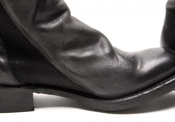 CHEREVICHKIOTVICHKI FOR Yohji Yamamoto Leather Boots Black