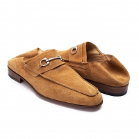  DI MELLA Gancini Suede Loafer Camel US About 8