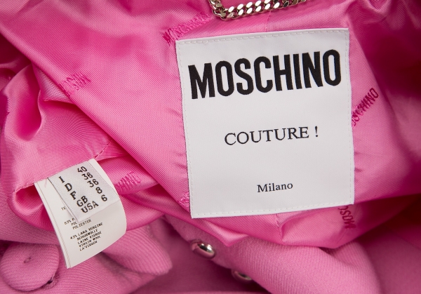 moschino pink coat