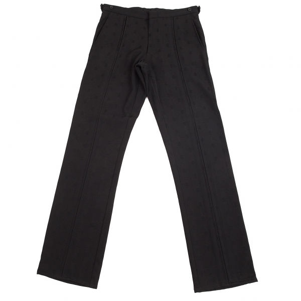 COMME des GARCONS HOMME PLUS Wool Jacquard Pants (Trousers) Black 