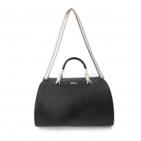  FURLA Bi-color Shoulder Bag Black,White 