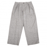  ISSEY MIYAKE MEN Cotton Gather Tack Summer Pants (Trousers) Grey XL