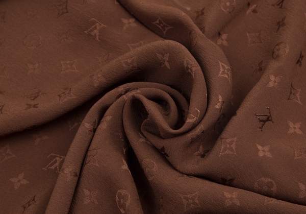 Louis Vuitton Brown Silk Monogram Scarf ○ Labellov ○ Buy and Sell Authentic  Luxury