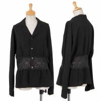  tricot COMME des GARCONS Lace Switched Jacket Black S-M