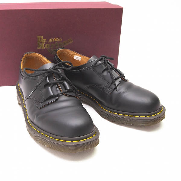 COMME des GARCONS HOMME DEUX Dr. Martens Leather Shoes Black US M 