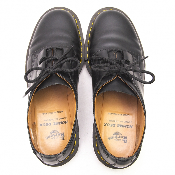 COMME des GARCONS HOMME DEUX Dr. Martens Leather Shoes Black US M