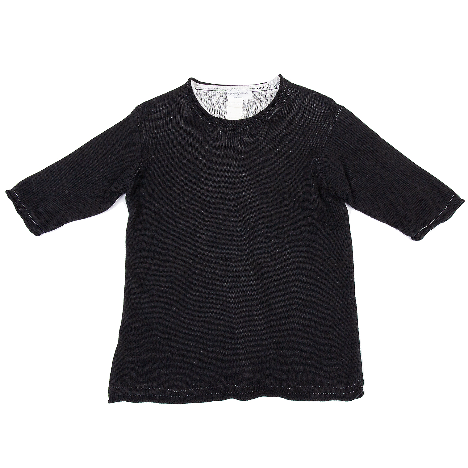 Yohji Yamamoto POUR HOMME Layered Design Knit Sweater (Jumper) Black 3 ...