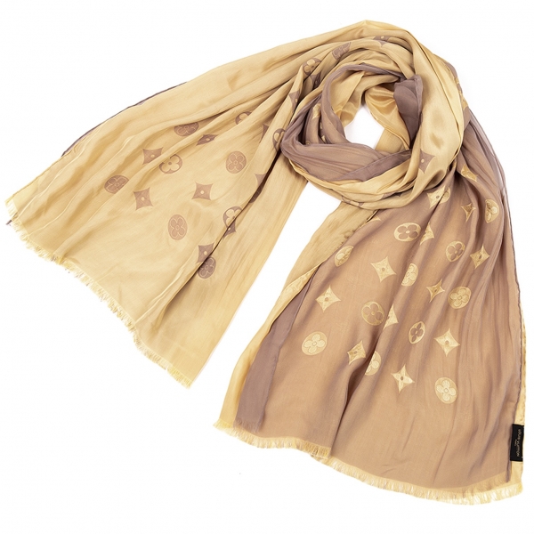 monogram scarf brown louis vuittons