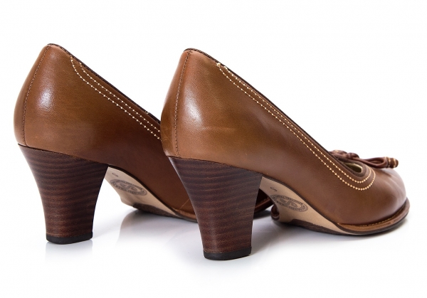 Clarks Leather Ribbon Pumps Brown UK 5 