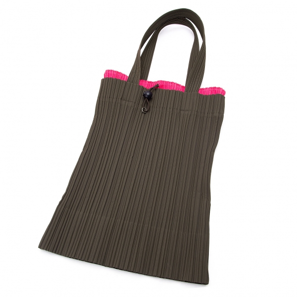 FGGS-Japanese Style Pleats Please Casual Tote Bag Canvas Large